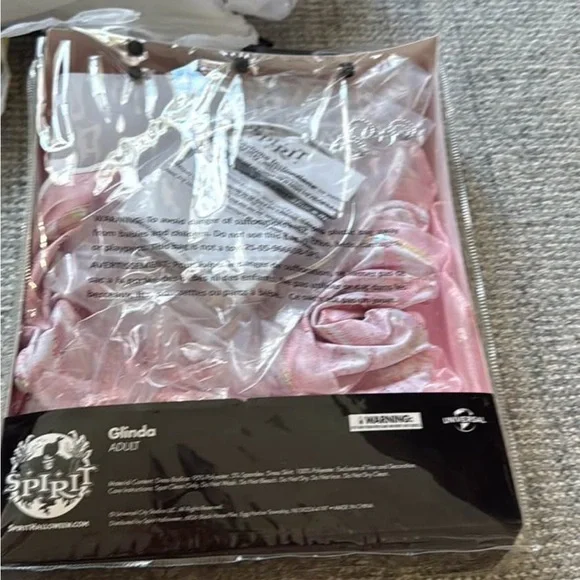 Adult Glinda Pink Fairy Costume - Picture 3 of 3